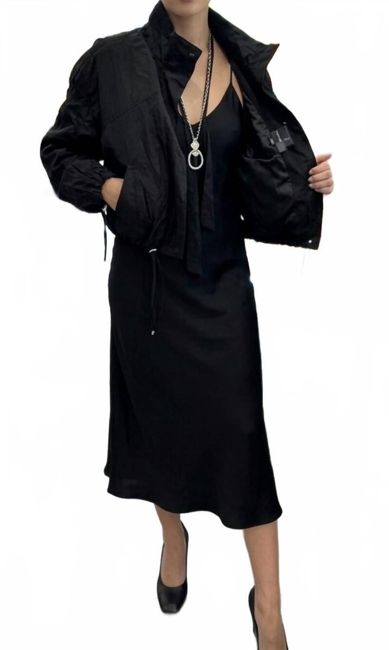 NEW DAVID KOMA women's bomber jacket in black